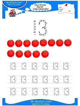 Çocuklar İçin Çizgi Çalışma Sayfaları 